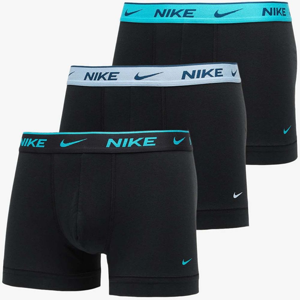 Boxerky Nike Dri-FIT Everyday Cotton Stretch Trunk 3-Pack Black L