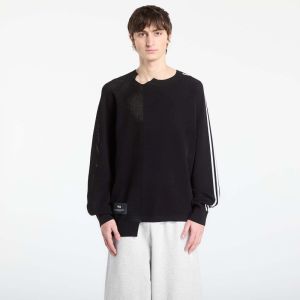 Mikina Y-3 Logo Knit Sweatshirt Black/ Rayon XL