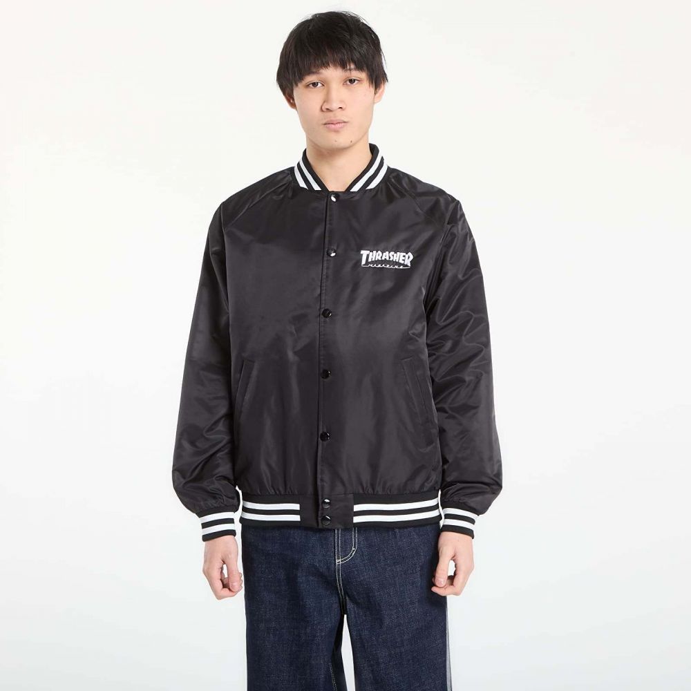 Bunda Thrasher Mag Logo Dugout Jacket Black/ White L