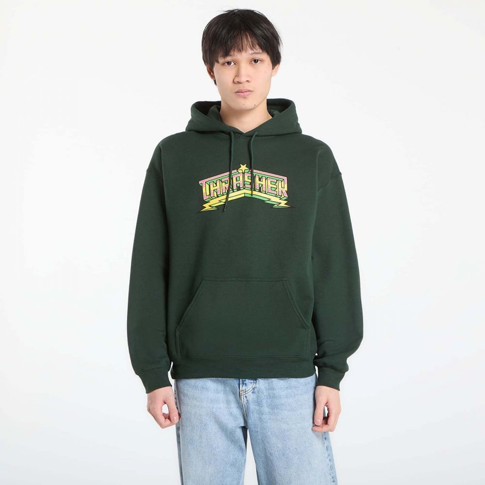 Mikina Thrasher Luchadora Hoodie Forest Green L