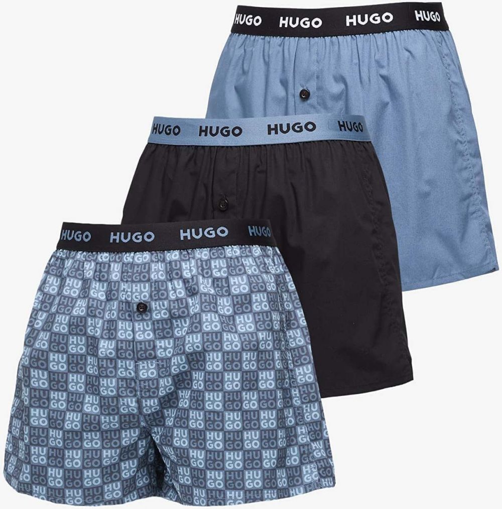 Boxerky Hugo Boss B-Woven Boxer 3-Pack Multicolor XXL
