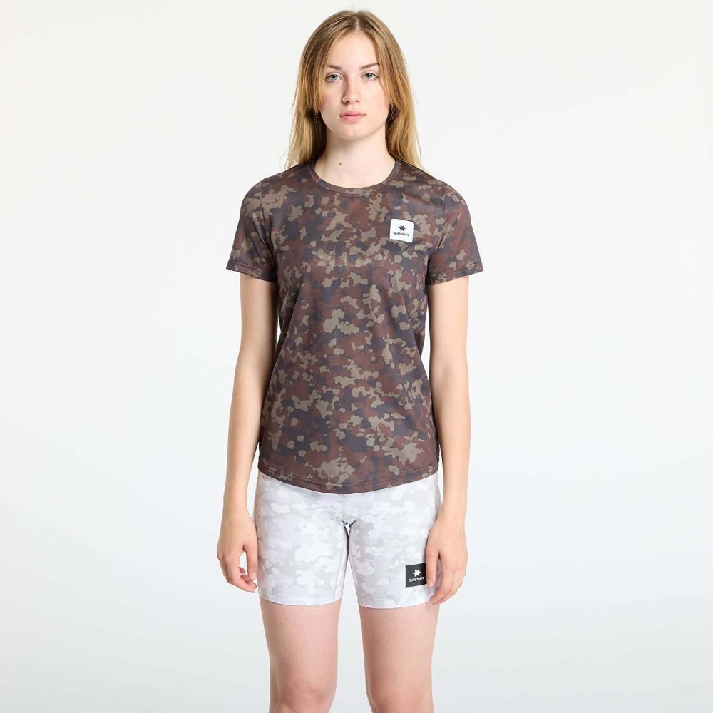 Tričko SAYSKY W Camo Combat T-Shirt Brown AOP XS