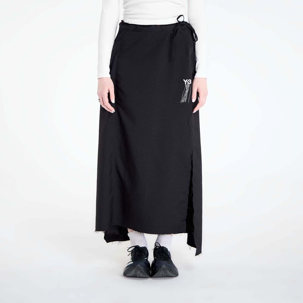 Sukňa Y-3 Sport Uniform Raw Cut 3 Stripes Skirt Black L