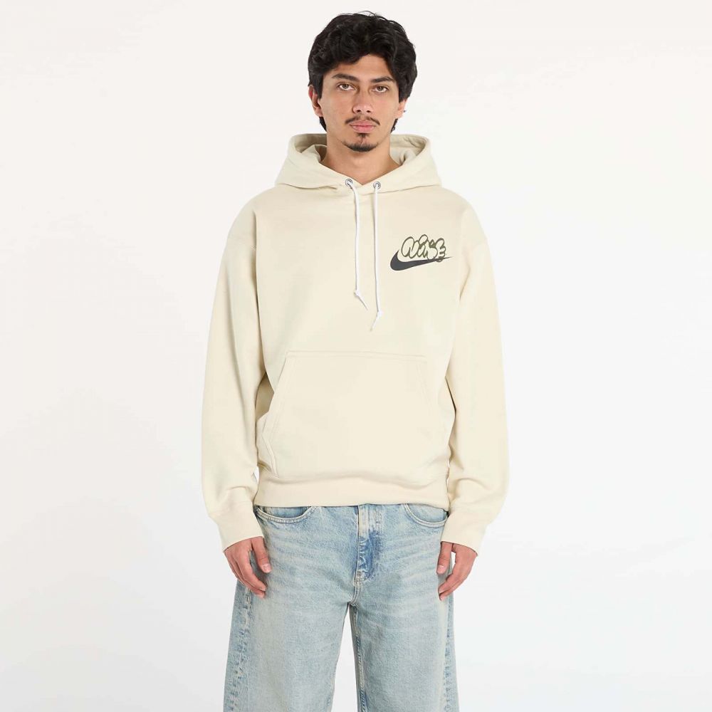 Mikina Nike Solo Swoosh Men's Fleece Hoodie Lt Khaki XS