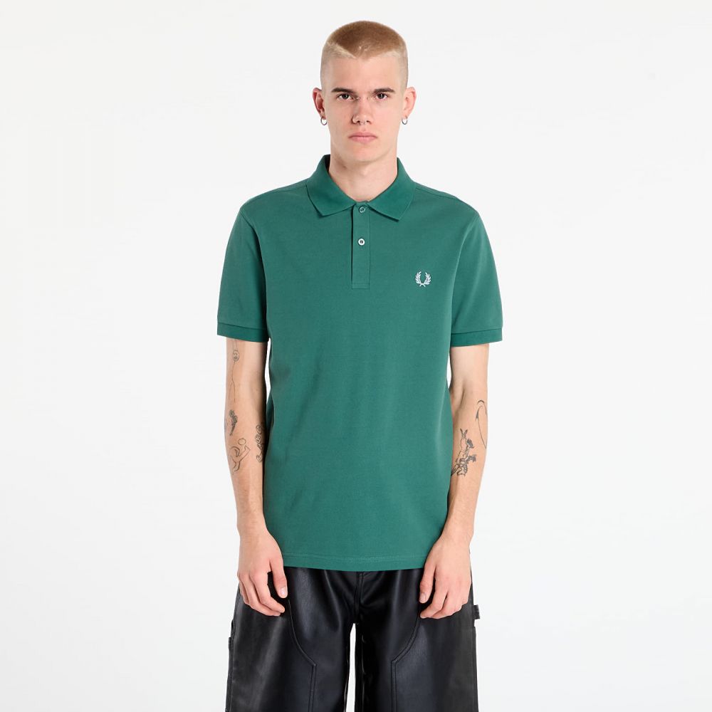 Tričko FRED PERRY The Fred Perry Shirt Sprtgrn/ Trackblu M