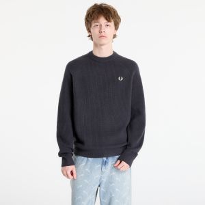 Sveter FRED PERRY Lambswool Raglan Jumper Anchor Grey M