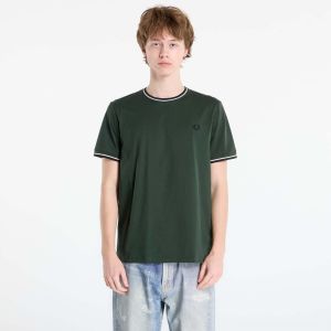 Tričko FRED PERRY Twin Tipped T-Shirt Court Green/ Snow White/ Navy S