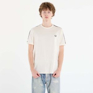 Tričko FRED PERRY Contrast Tape Ringer T-Shirt Ecru/ Burntobacco M