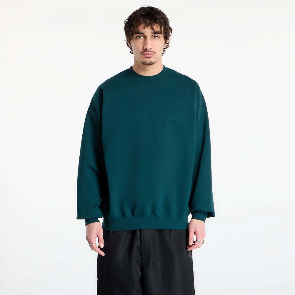 Mikina Y-3 Brushed Terry Crew Sweatshirt Aurora Ivy M