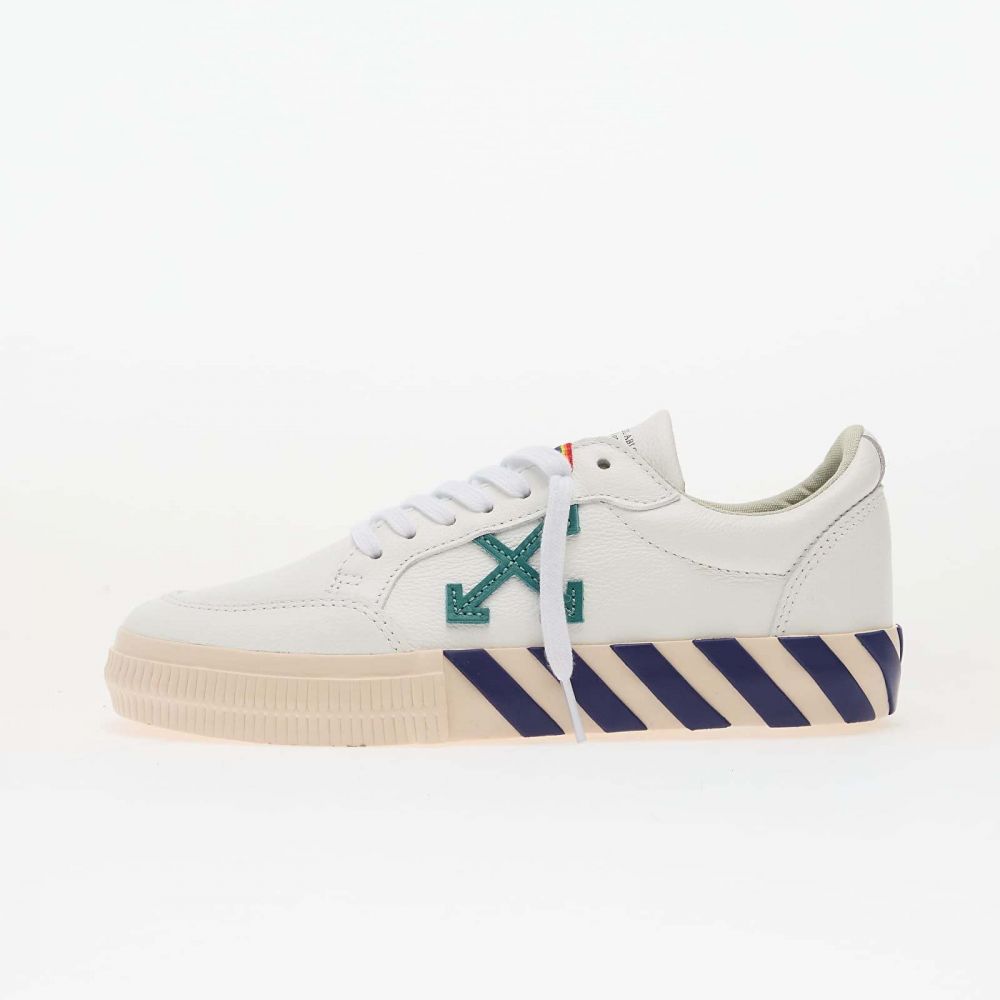 Tenisky Off-White Low Vulcanized Leather White/ Teal EUR 34