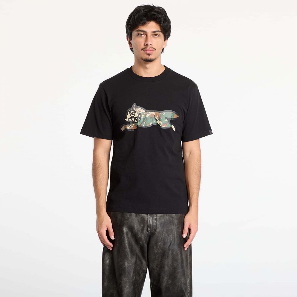 Tričko Billionaire Boys Club Icecream Woodland Camo Running Dog T-Shirt Black S