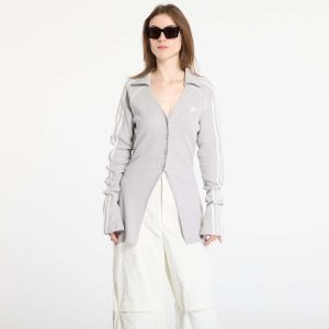 adidas Button Down Top Grey Two L