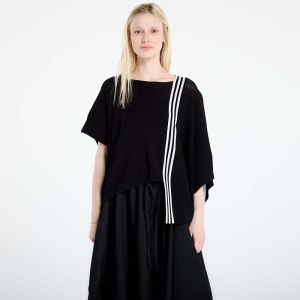 Mikina Y-3 Logo Knit Sweatshirt Black/ Chalk White S