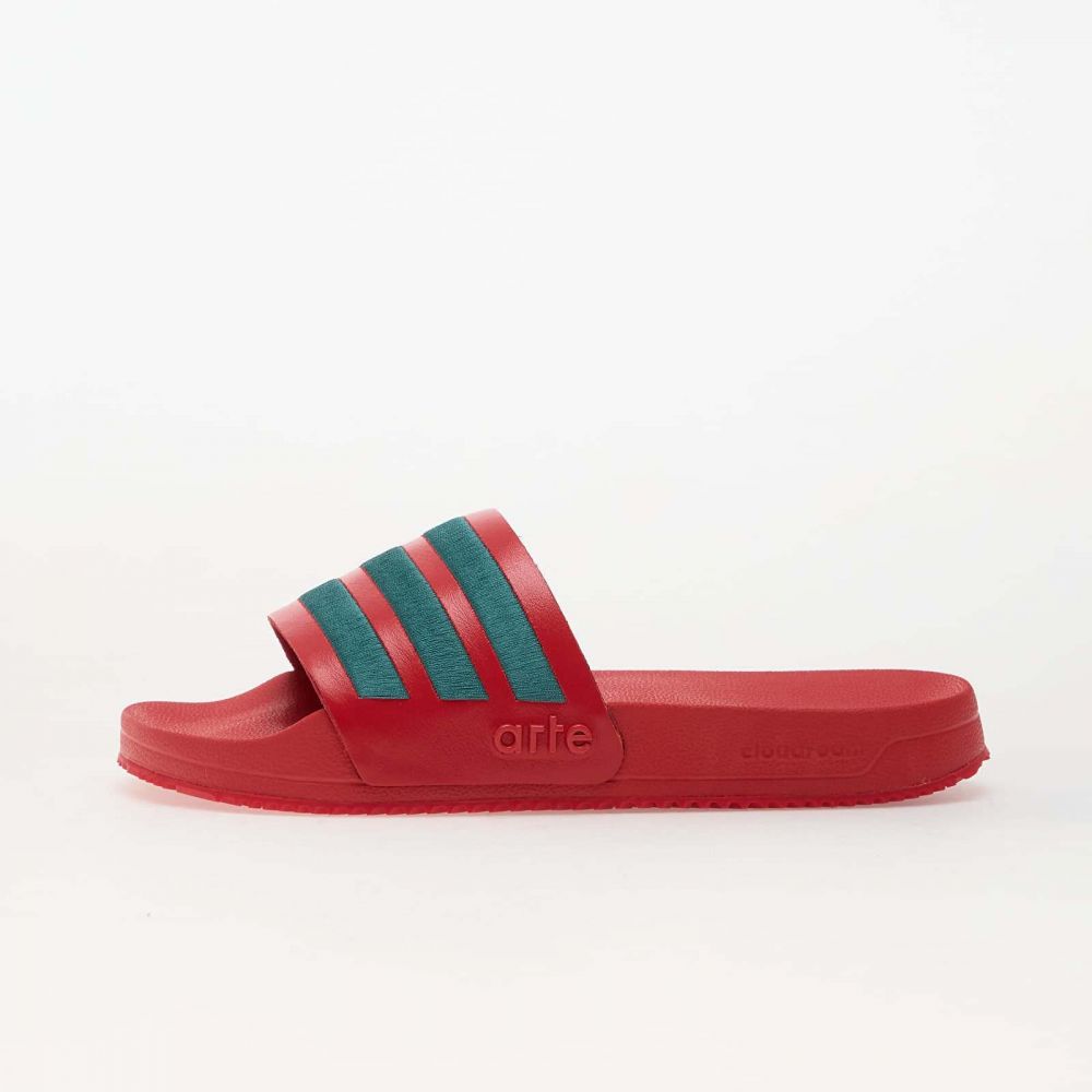 Tenisky adidas x Arte Antwerp Adilette Slides Better Scarlet/ Collegiate Green/ Better Scarlet EUR 39