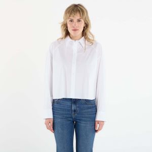 Košeľa Calvin Klein Jeans Solid Boxy Cropped Shirt White S