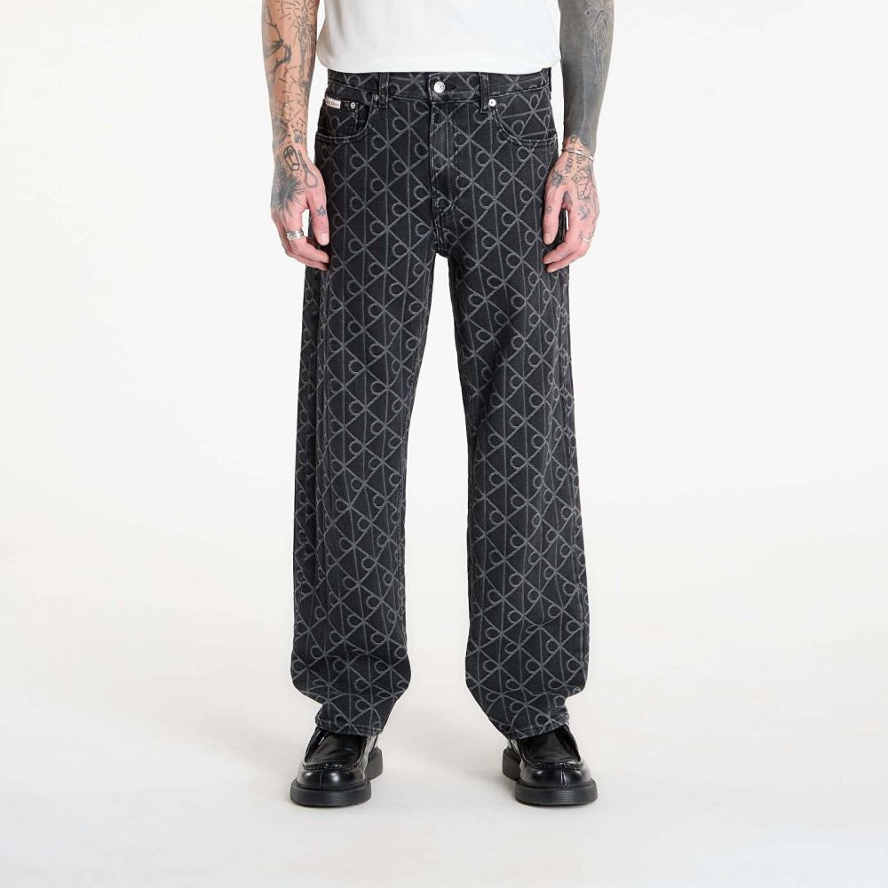 Džínsy Calvin Klein Jeans 90S Straight Jeans Black W31/L32