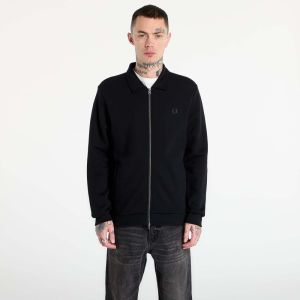 Mikina FRED PERRY Zip Through Collared Sweatshirt Black XL