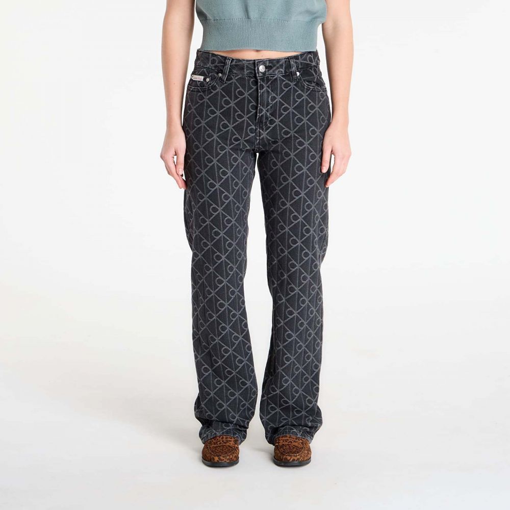 Džínsy Calvin Klein Jeans Signature 90S Straight Jeans Black 28