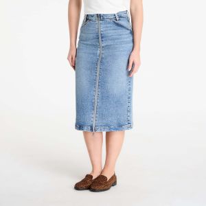 Sukňa Calvin Klein Jeans Denim Zip Front Skirt Blue 28