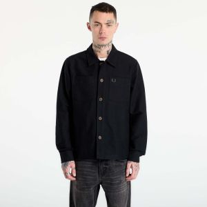 Košeľa FRED PERRY Brushed Twill Overshirt Black L