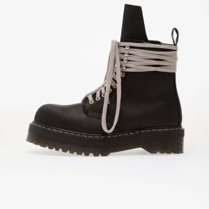 Tenisky Rick Owens Leather Boots - Quad Sole Steel Toe Boot Black EUR 41