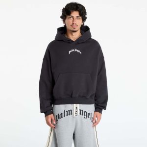 Mikina Palm Angels Back Curved Logo Loose Hoody Black/ Off White L