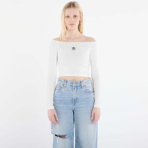 Tričko adidas Ess Rib Ls White S