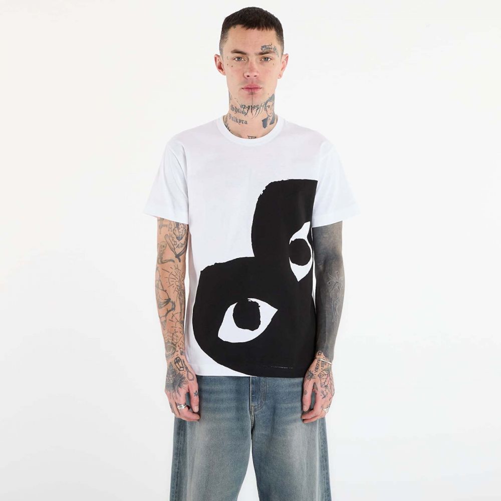 Tričko Comme des Garçons PLAY Black Heart Tee White S