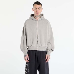 Mikina Fear of God Essentials Classic Full Zip Hoodie Smoke Grey XXL