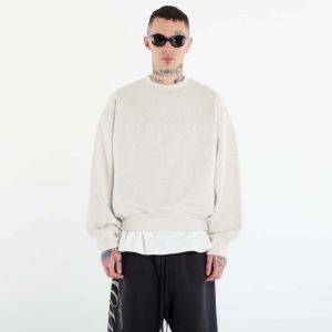 Mikina Fear of God Essentials Classic Crewneck Sweatshirt Oatmeal Heather S