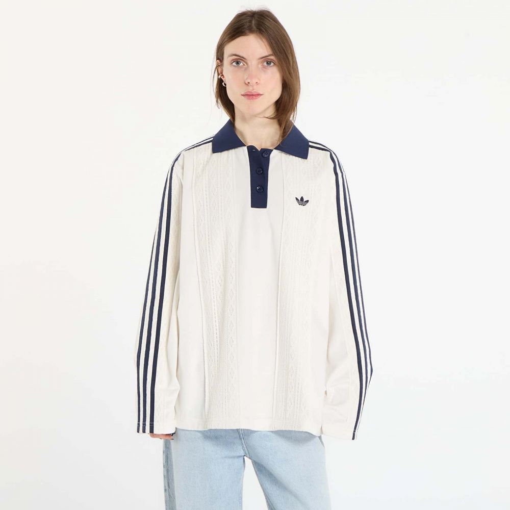 Tričko adidas Ls Jersey Off White S