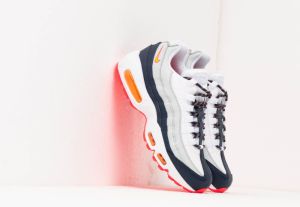 Nike Wmns Air Max 95 Midnight Navy/ Laser Orange-Pure Platinum