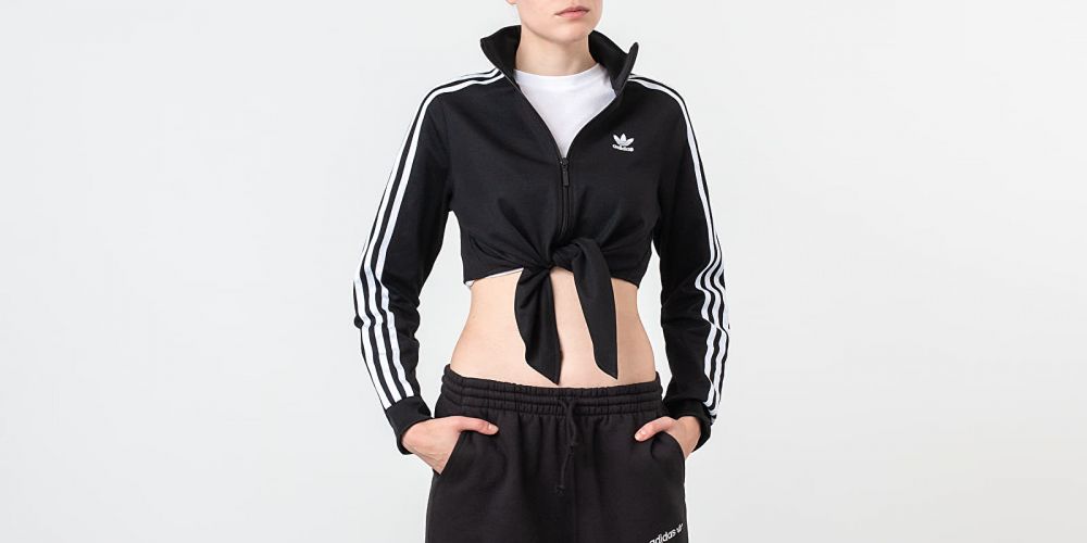 adidas knotted track top