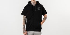 Life Is Porno Heavy Metal Vest Hoodie Black