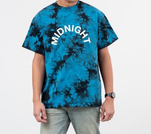 Midnight Studios Tie-Dye Logo Tee Blue
