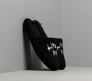 LIFE IS PORNO x Footshop House Slippers Black