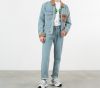 PACCBET Light Wash Denim Jacket Light Blue galéria