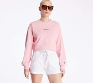 Champion Cropped Crewneck Pink