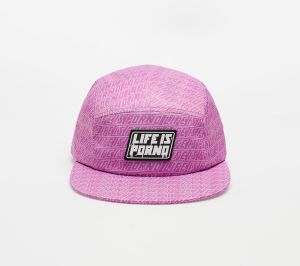 LIFE IS PORNO Panel Five Cap Pink