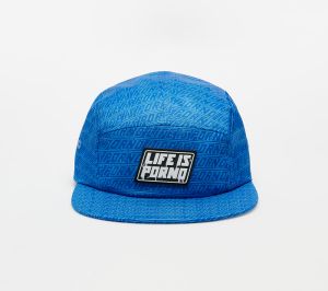 LIFE IS PORNO Panel Five Cap Blue