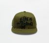 LIFE IS PORNO Flat Army Cap Dark Green galéria