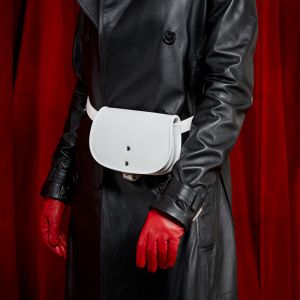 KARA Leather Waistbag White