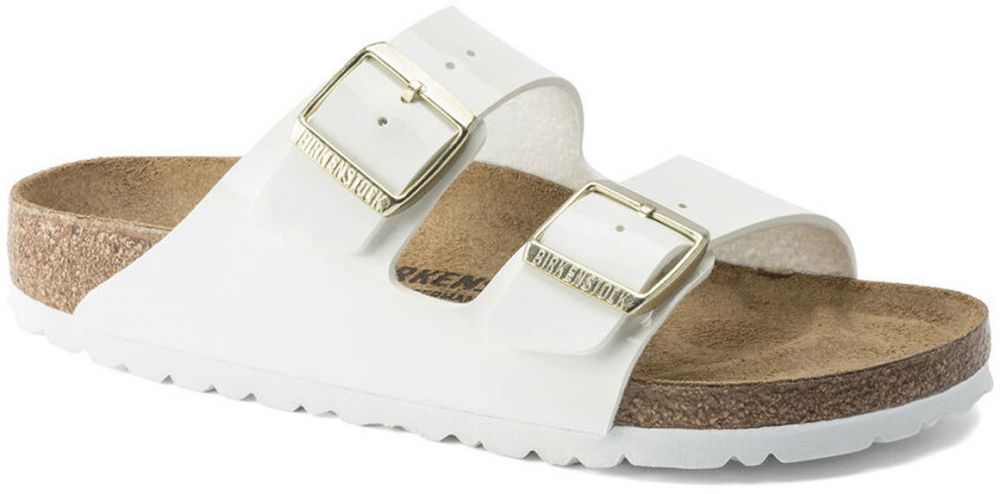 Birkenstock Arizona BF Patent White Regular Fit