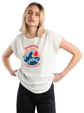 Dedicated T-shirt Visby Happiness Off-White