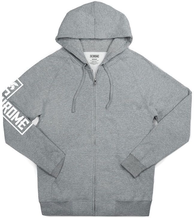 Chrome Industries Flying ion Zip Hoodie Grey