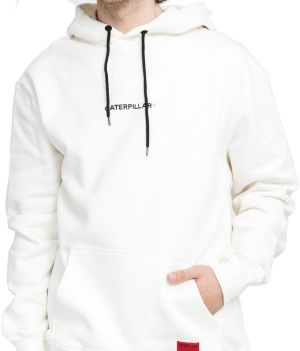 Caterpillar Double Print Hoodie White