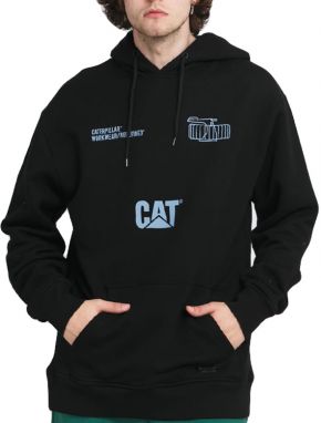 Caterpillar Painted Hoodie Black