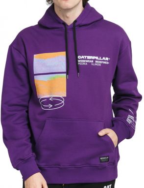 Caterpillar Fashion Pocket Hoodie Purple