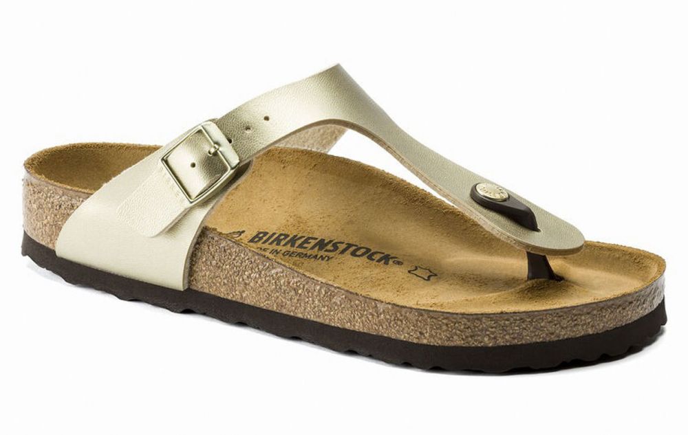 Birkenstock Gizeh BS Gold Narrow Fit