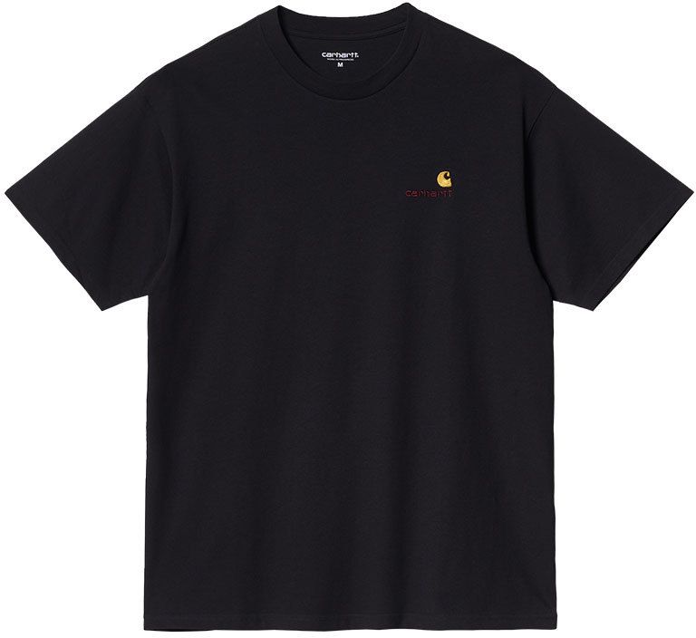 Carhartt WIP S/S American Script T-Shirt Black